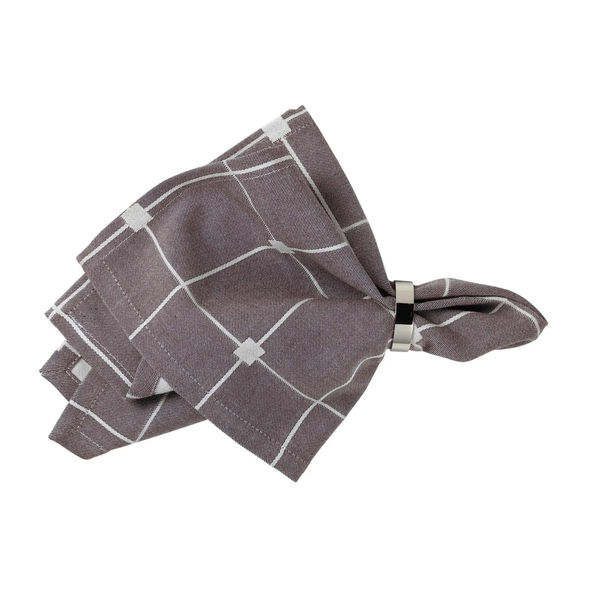 Tila kangaslautasliina 45 x 45 cm, Decadent cocolate-off white Broste Copenhagen