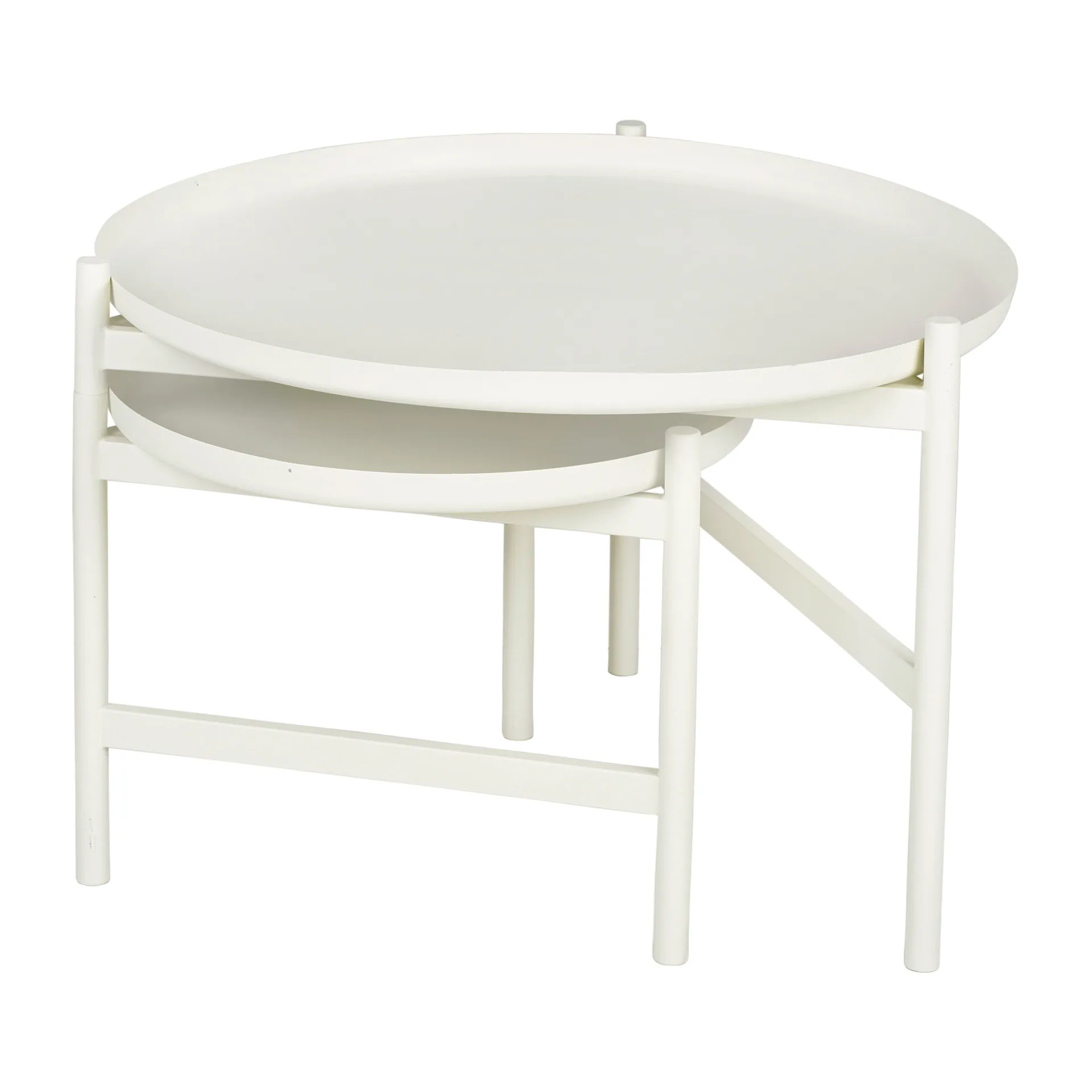 Turner table -sivupöytä Ø 70 cm, White Broste Copenhagen