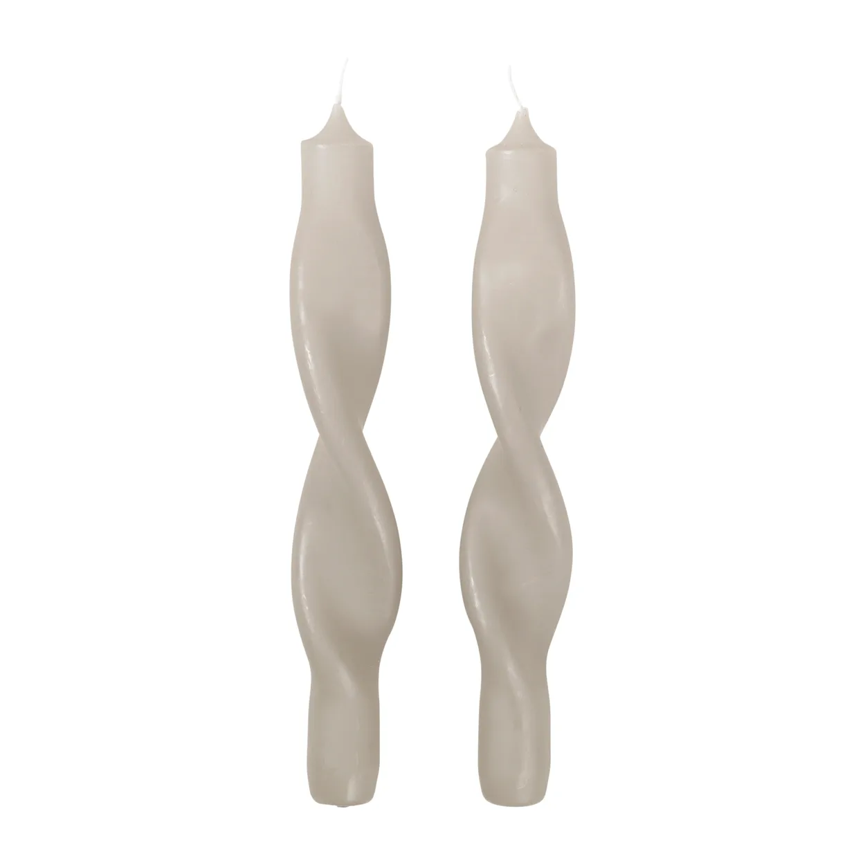 Broste Copenhagen Twist twisted candles kierretty kynttilä 23 cm 2-pakkaus Rainy Day