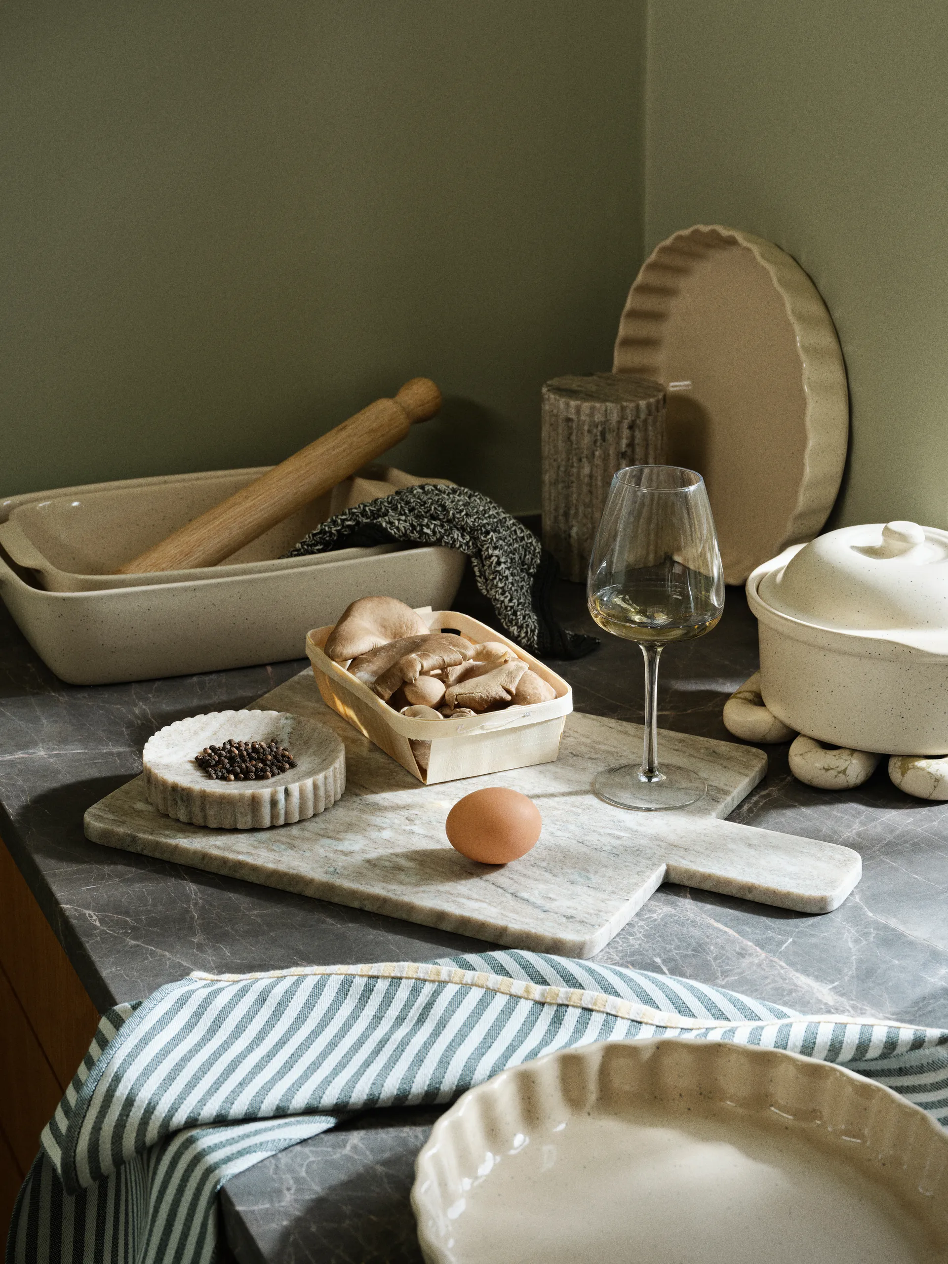 Vig uuninkestävä vuoka 20,5x33 cm, Beige Broste Copenhagen