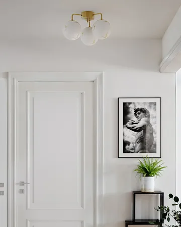 Bellagio plafondi 3-lite - Messinki-valkoinen - By Rydéns