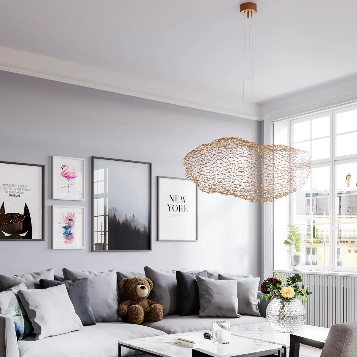 Hayden kattovalaisin, Kullanvärinen, 76 cm By Rydéns