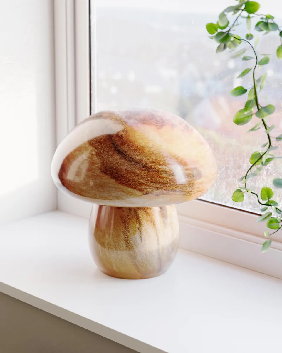 Mira Mushroom pöytälamppu 30 cm, Luonto By Rydéns
