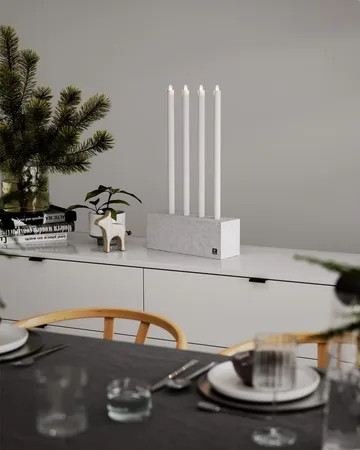 Raw Light adventtikynttelikkö - Betoni - By Rydéns