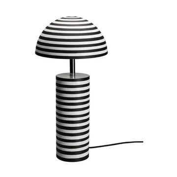 Stripe pöytälamppu - Valkoinen-musta, 50 cm - By Rydéns