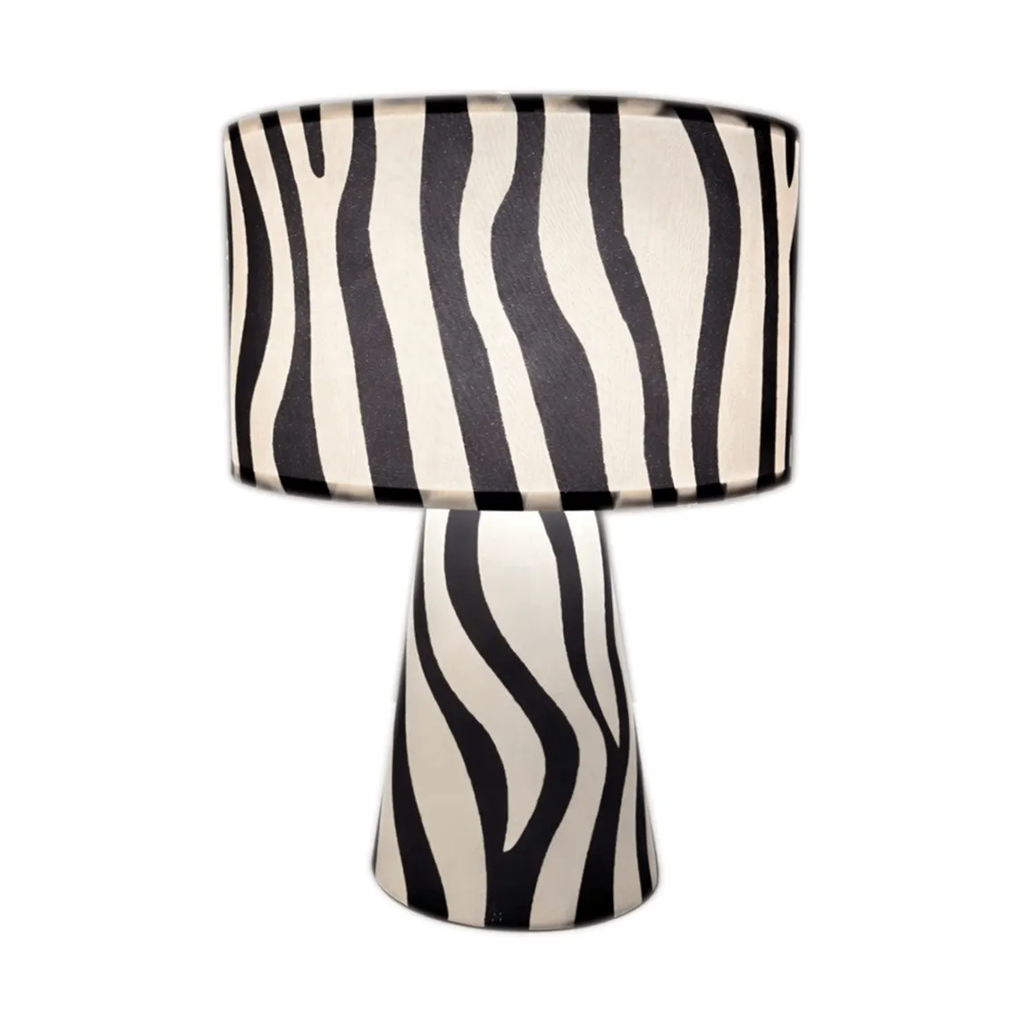 By Rydéns Zany Zebra pöytälamppu Musta-valkoinen, 43 cm