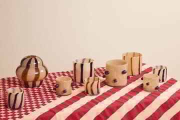 Arlo kynttilälyhty M Ø15 cm - Beige-musta - Byon