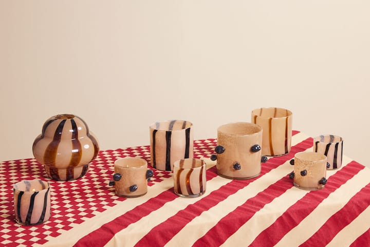 Arlo kynttilälyhty M Ø15 cm, Beige-musta Byon