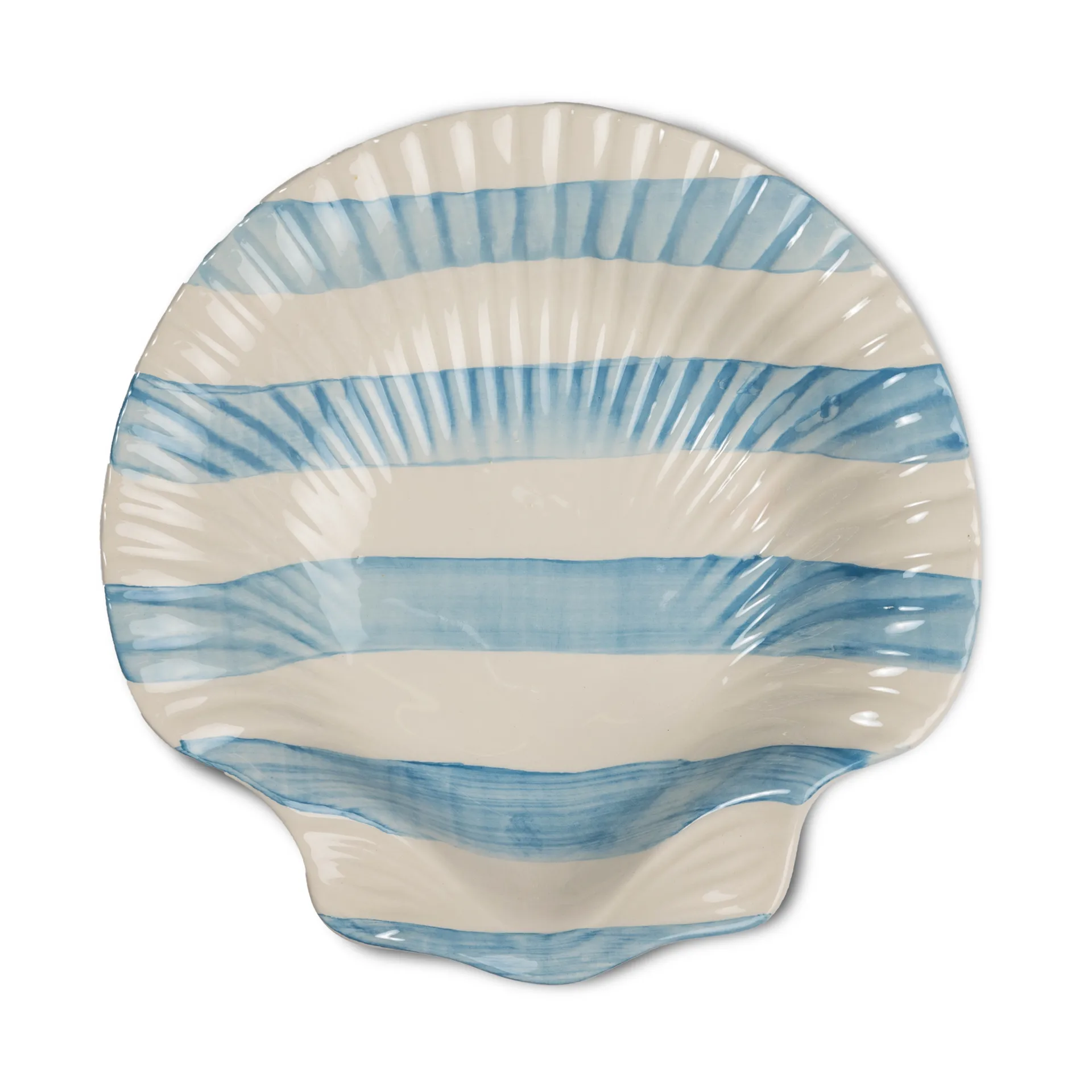 Armona stripe lautanen 23,5x23,5 cm, Vaaleansininen-valkoinen Byon