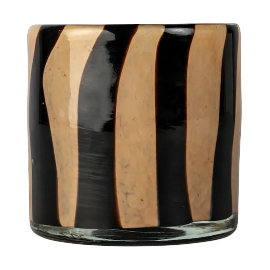 Byon Calore kynttilälyhty XS Ø 10 cm Black-beige