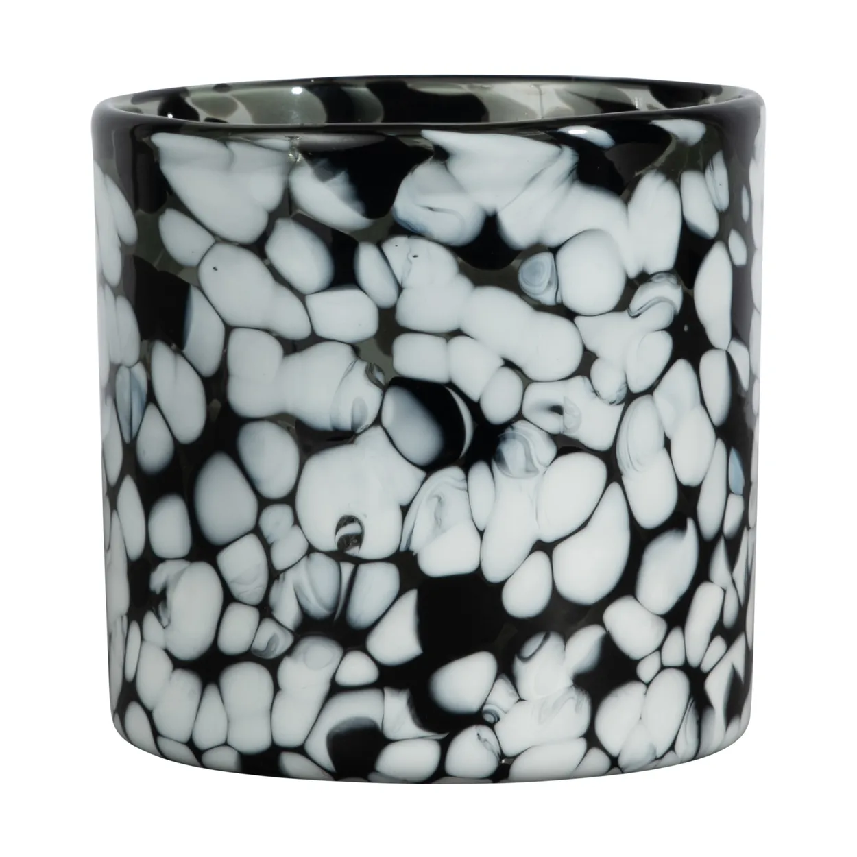 Byon Calore kynttilälyhty XS Ø 10 cm Black-white