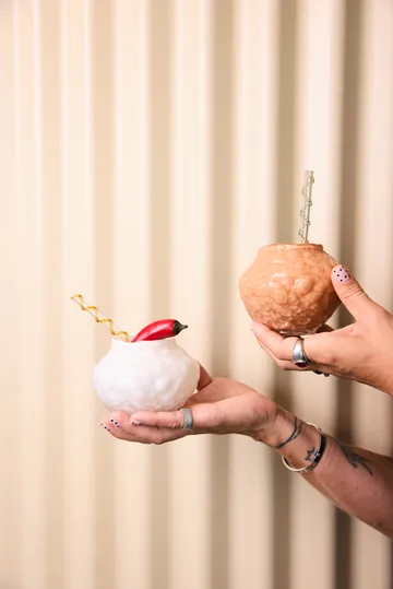 Corallo vaasi mini 11x11x8 cm - Luunsävy - Byon