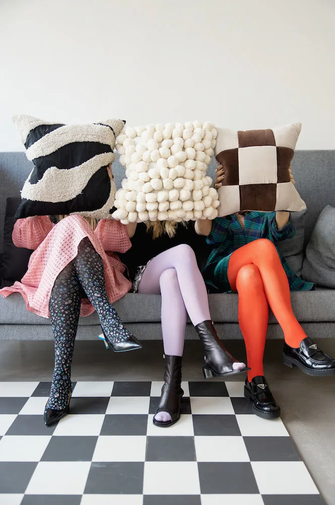 Fluffy tyyny 50 x 50 cm, Black-beige, 50x50 cm Byon