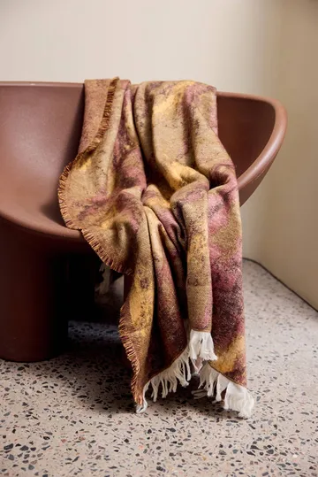Mavi viltti - Ruskea-beige-viininpunainen, 130x170 cm - Byon
