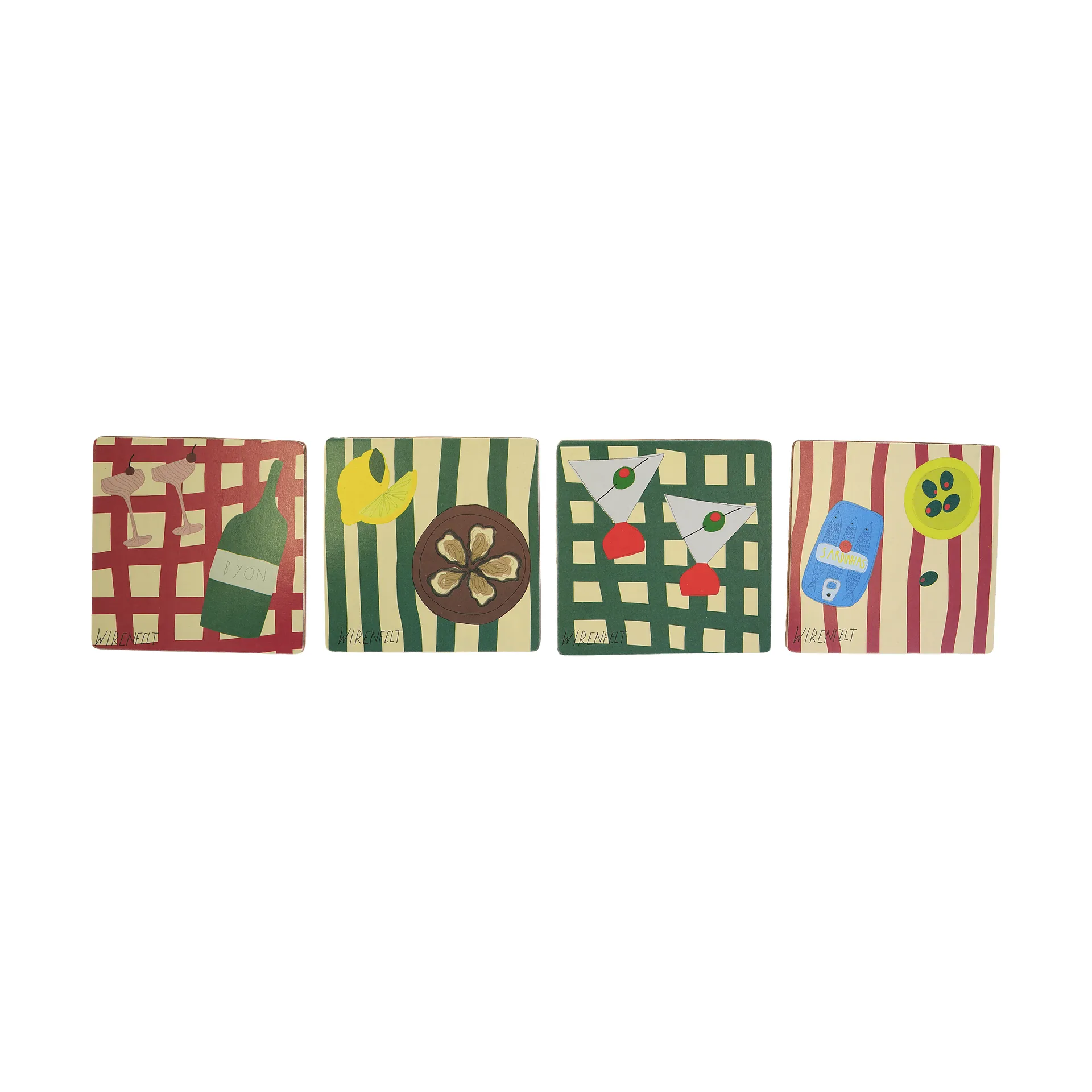 Byon Sera lasinaluset 4 kpl Mix, 9x9 cm