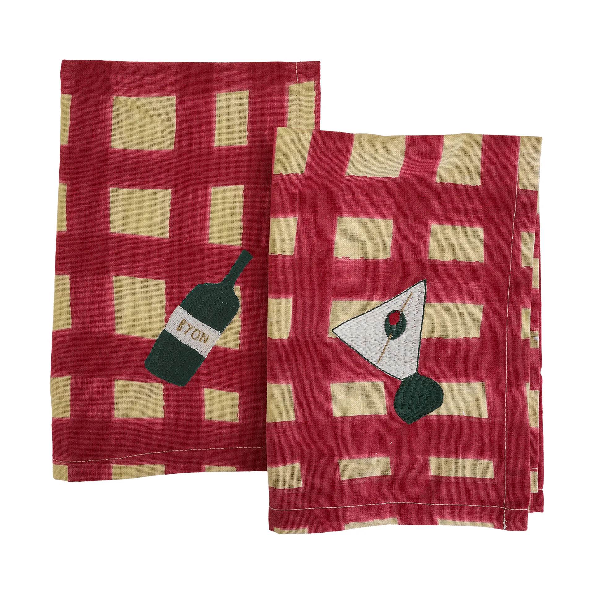 Byon Sera lautasliina 2 kpl Punainen, 45x45 cm