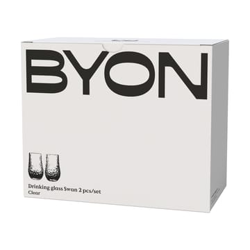 Swan juomalasi 2-pack - Selkeä - Byon