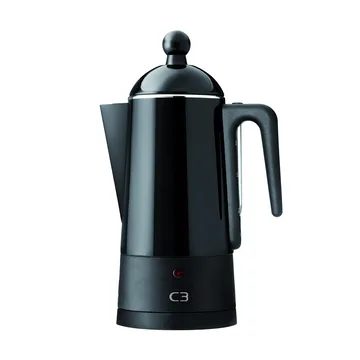 C3 Perkulaattori Design musta - 6 kuppia - C3