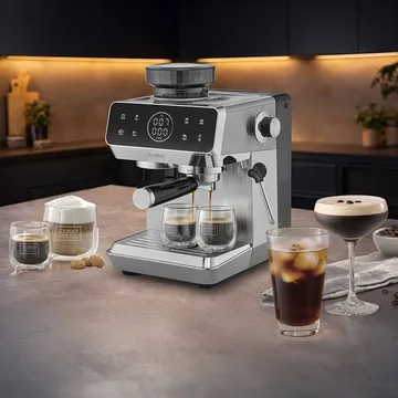 Caso Gourmet espressokone integroidulla myllyllä - Teräs - Caso