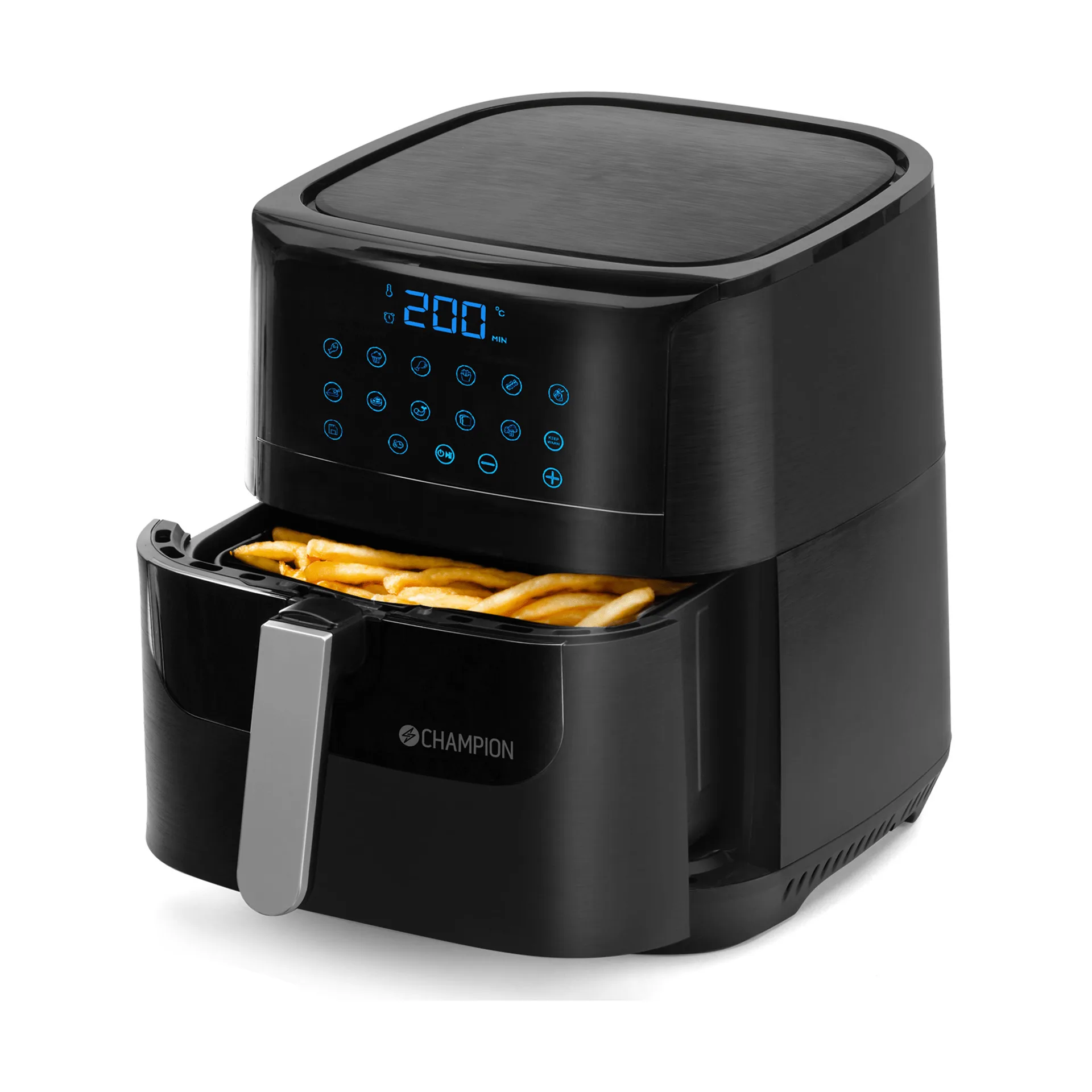 Champion Ceramic airfryer XL, Musta, 5,5 l Champion