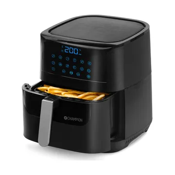 Champion Ceramic airfryer XL - Musta, 5,5 l - Champion