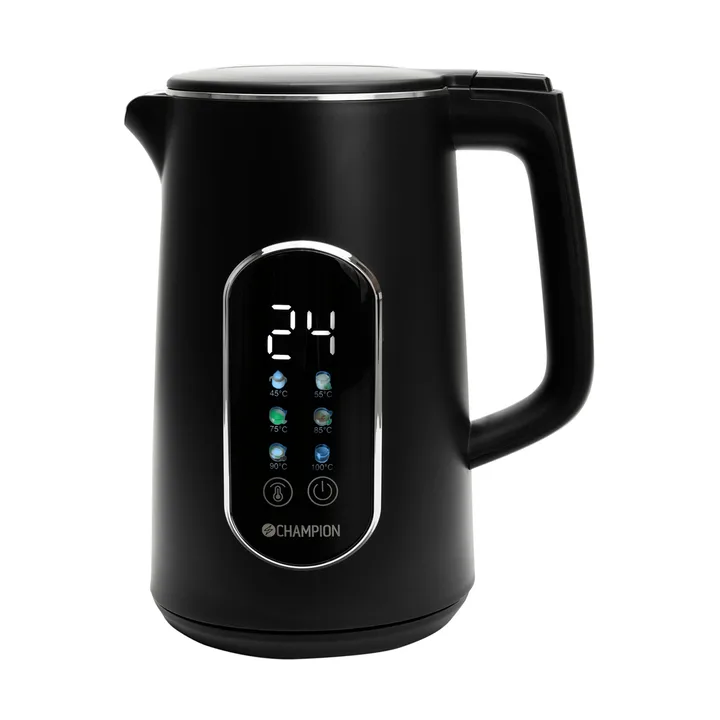 Champion Digital Temp vedenkeitin - mattamusta, 1,7 l - Champion