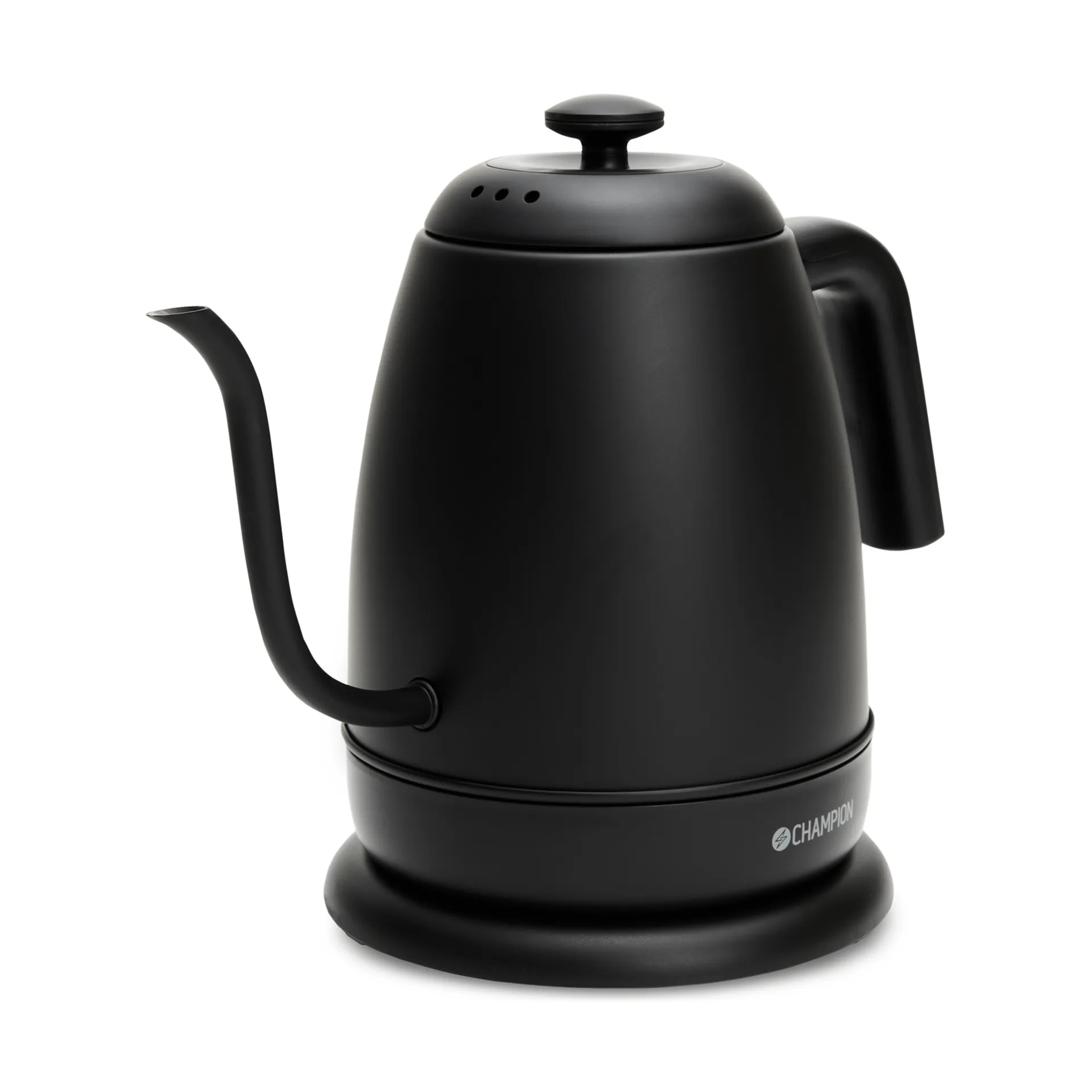 Champion Pour Over Elegant vedenkeitin, Matta musta, 1 l Champion