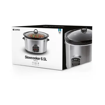 Champion slowcooker - Ruostumatonta terästä, 6,5 l - Champion