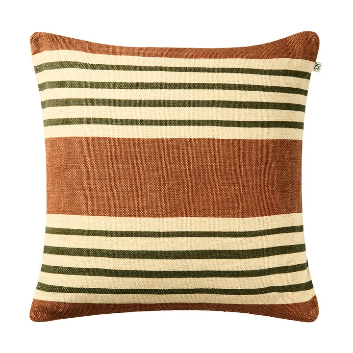 Aria tyynynpäällinen - Apricot orange-cactus green, 50x50 cm - Chhatwal & Jonsson