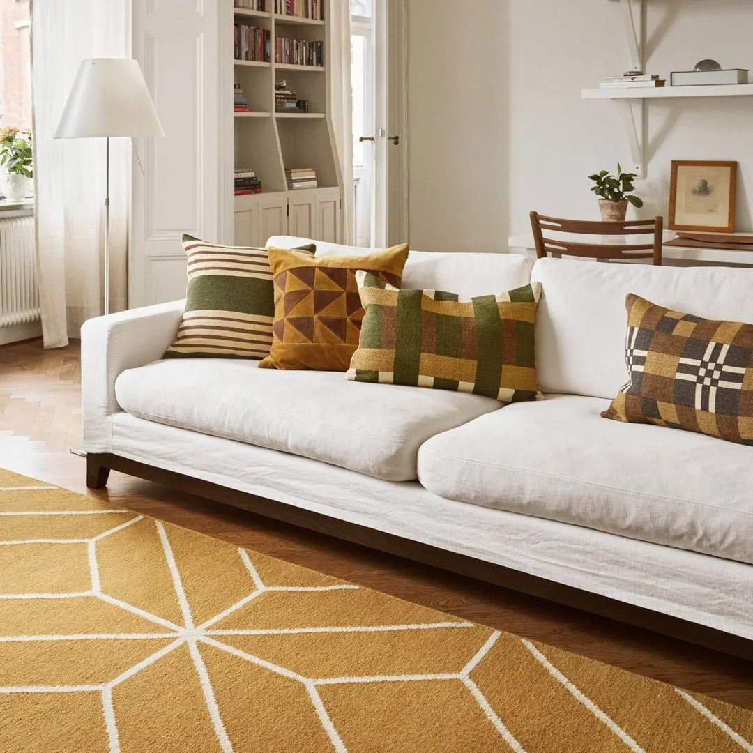 Ayur matto, Masala Yellow-Off White, 270x180 cm Chhatwal & Jonsson