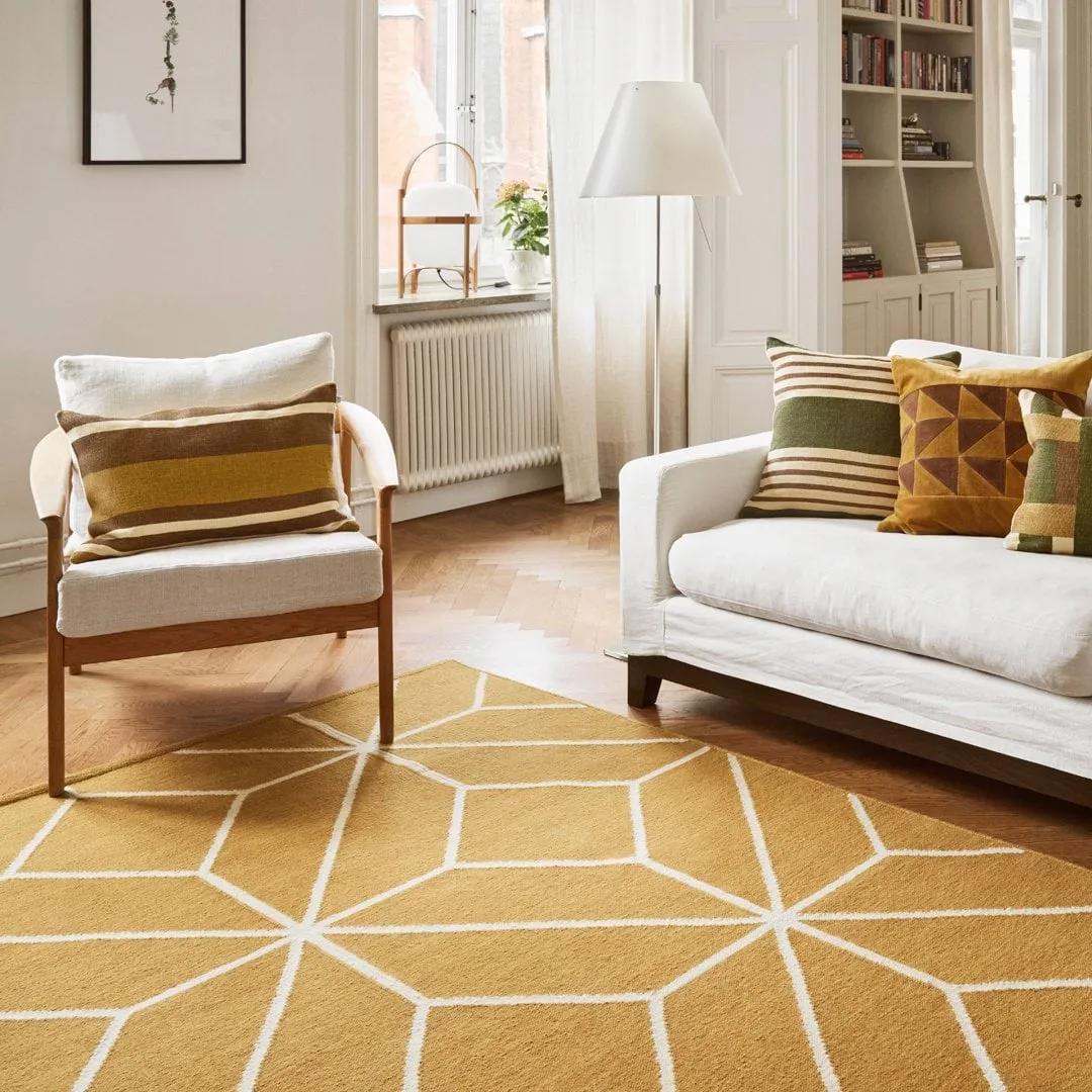 Ayur matto, Masala Yellow-Off White, 270x180 cm Chhatwal & Jonsson
