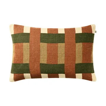 Benaras tyynynpäällinen - Apricot Orange–Khaki–Cactus Green, 40x60 cm - Chhatwal & Jonsson