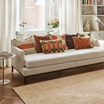 Benaras tyynynpäällinen - Apricot Orange–Khaki–Cactus Green, 40x60 cm - Chhatwal & Jonsson