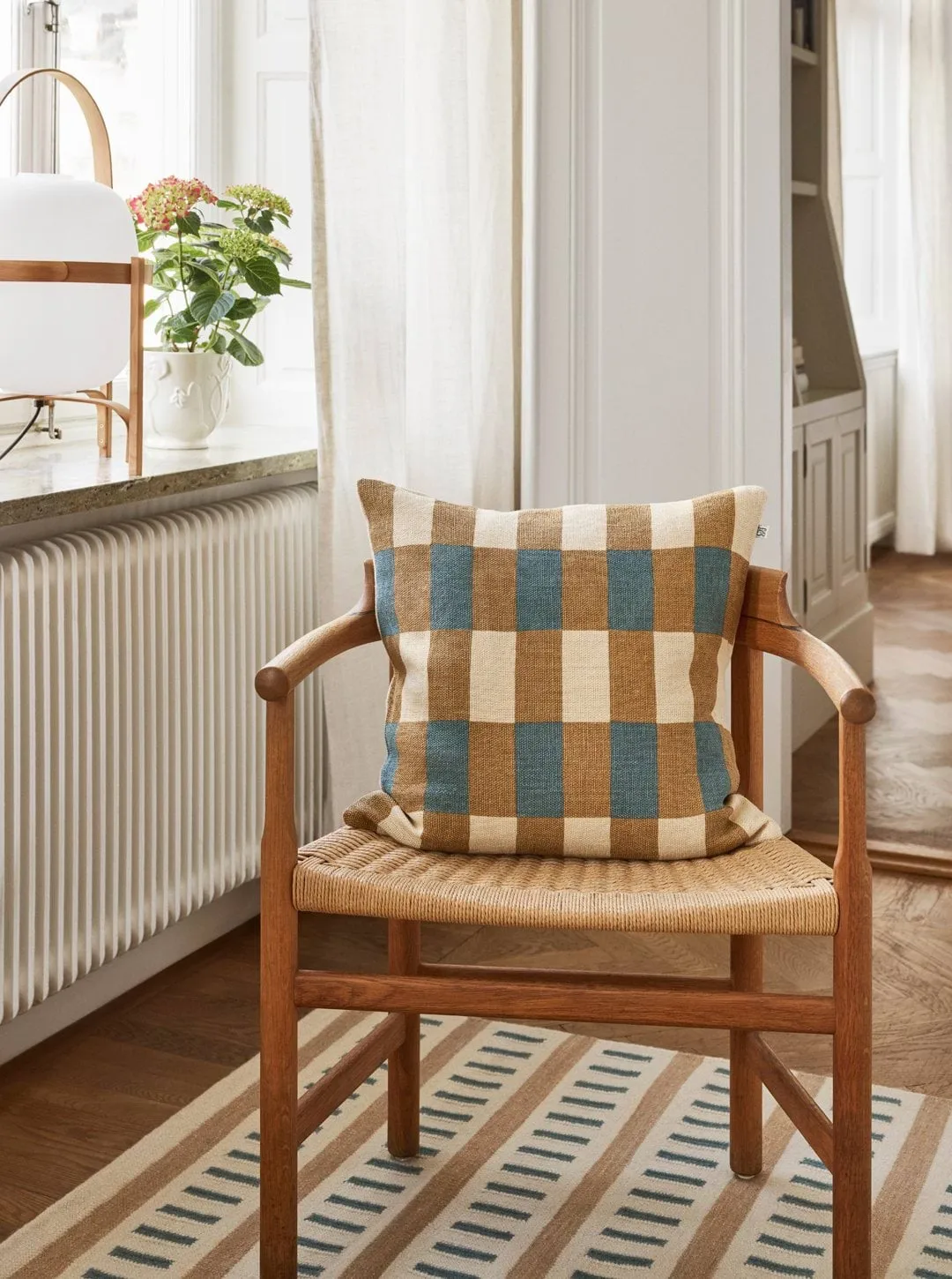 Marari tyynynpäällinen, Khaki-Heaven Blue, 50x50 cm Chhatwal & Jonsson