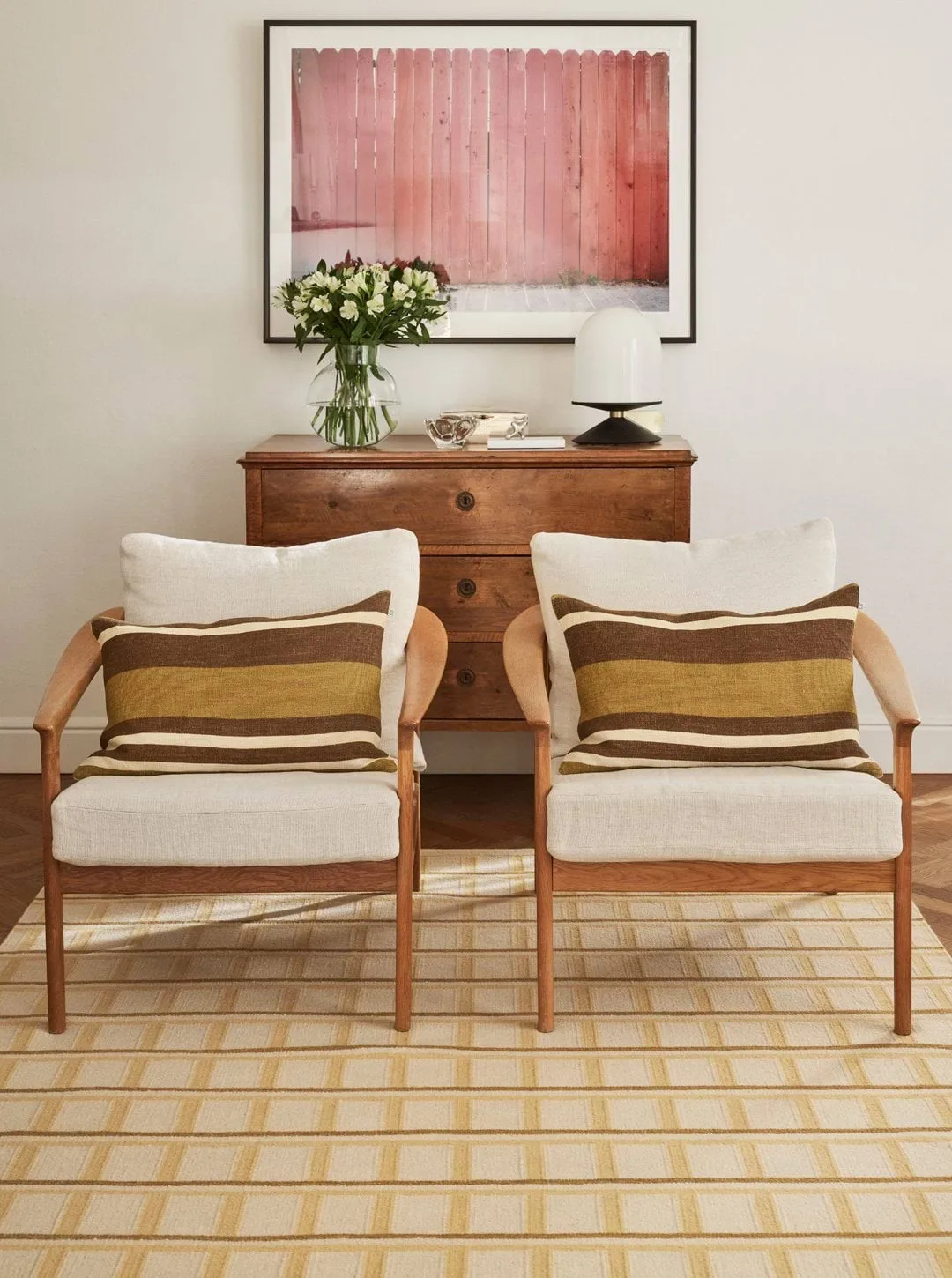 Mysore villamatto, Off White-Masala Yellow-Yellow, 180x270 cm Chhatwal & Jonsson
