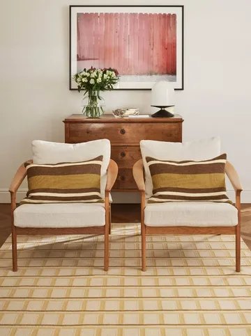 Mysore villamatto - Off White-Masala Yellow-Yellow, 230x320 cm - Chhatwal & Jonsson