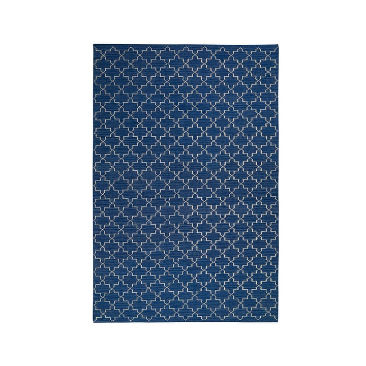 New Geometric -matto, Indigo melange/off white, 234 x 323 cm Chhatwal & Jonsson