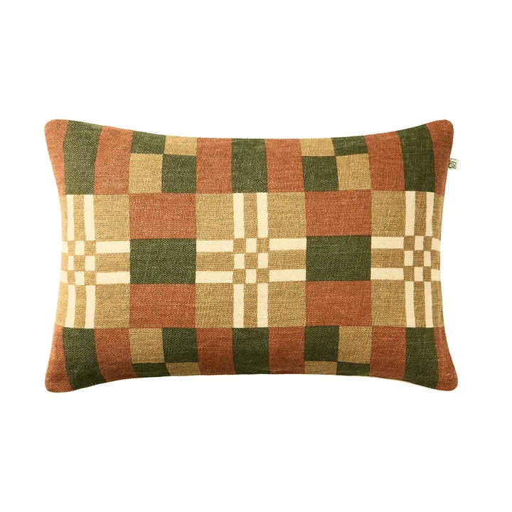 Ravi tyynynpäällinen - Apricot Orange-Cactus Green-Khaki, 40x60 cm - Chhatwal & Jonsson