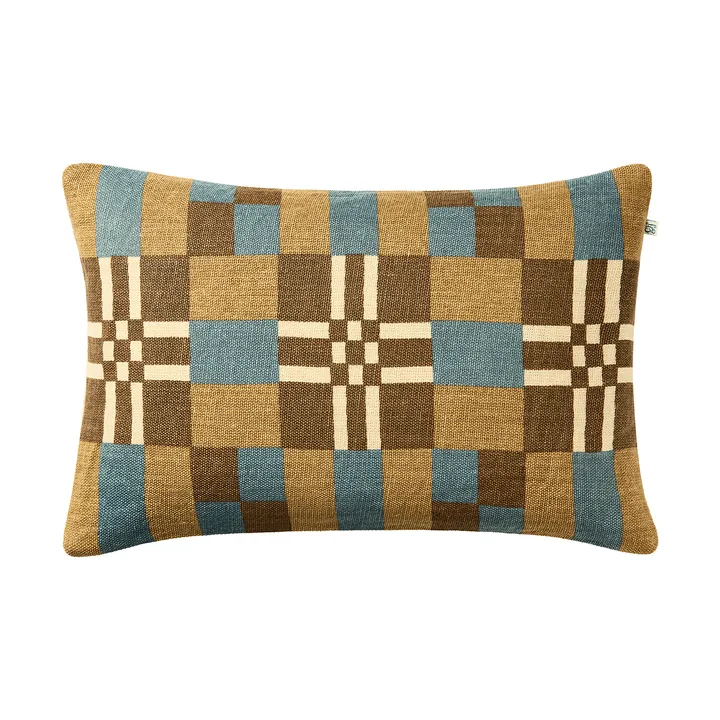 Ravi tyynynpäällinen - Khaki-Heaven Blue-Taupe, 40x60 cm - Chhatwal & Jonsson