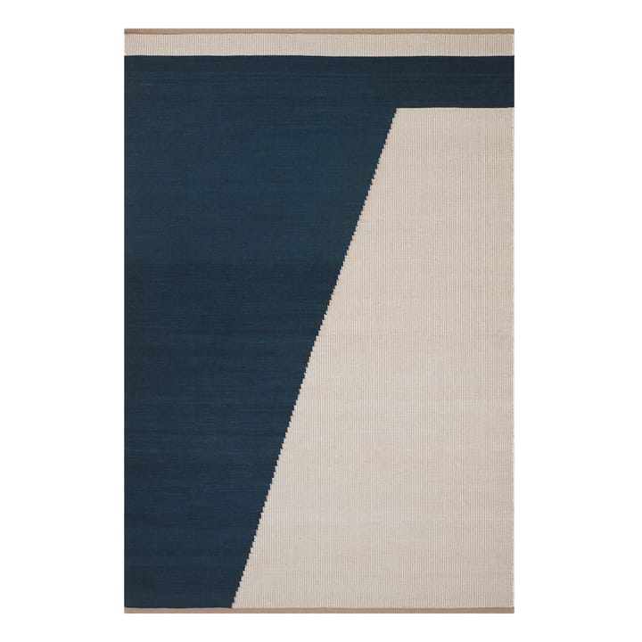 Una villamatto, 180 x 270 cm, Dark blue-beige-off white Chhatwal & Jonsson