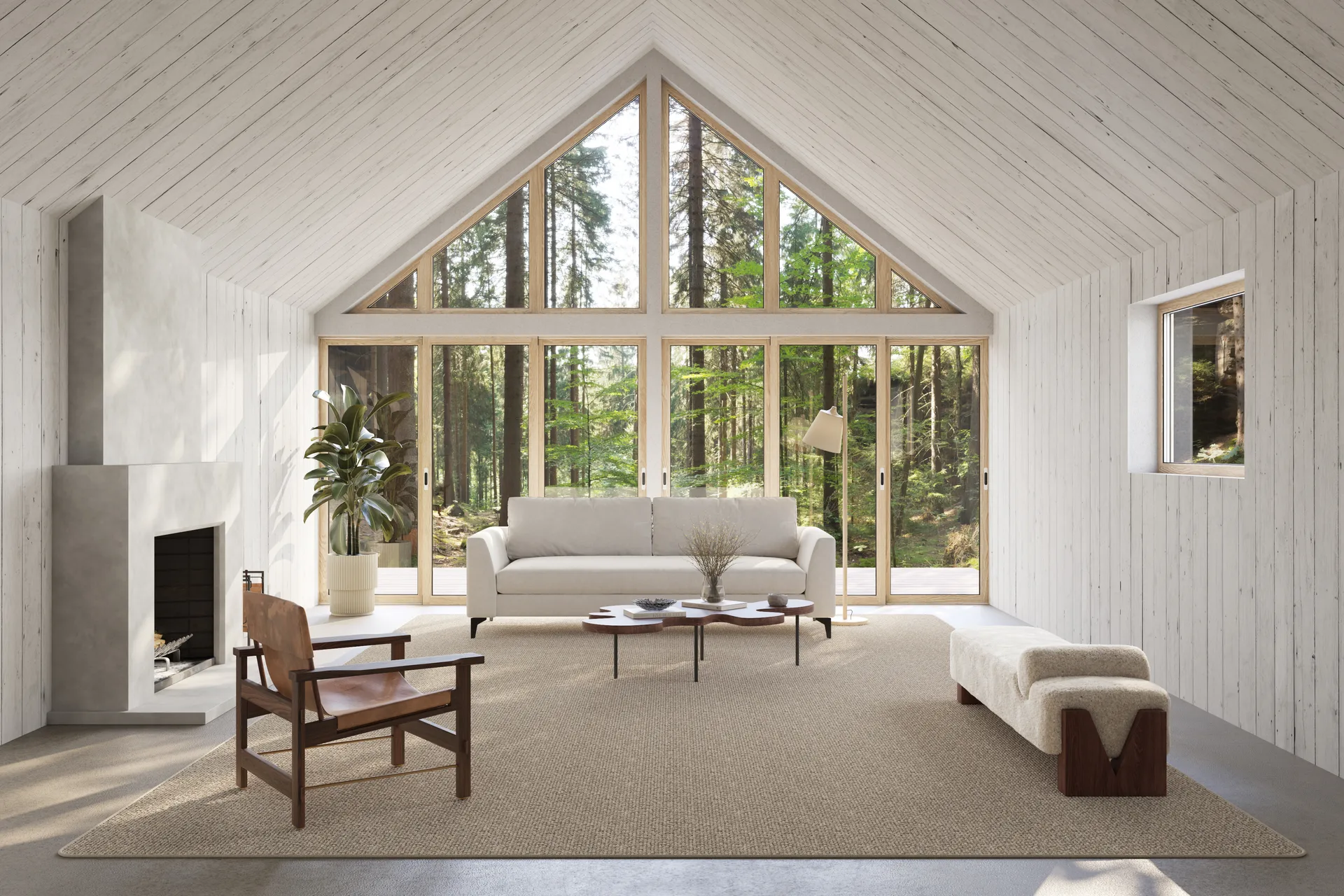 Fjellmyr matto langetilla, Luonnonbeige, 140×200 cm Classic Collection