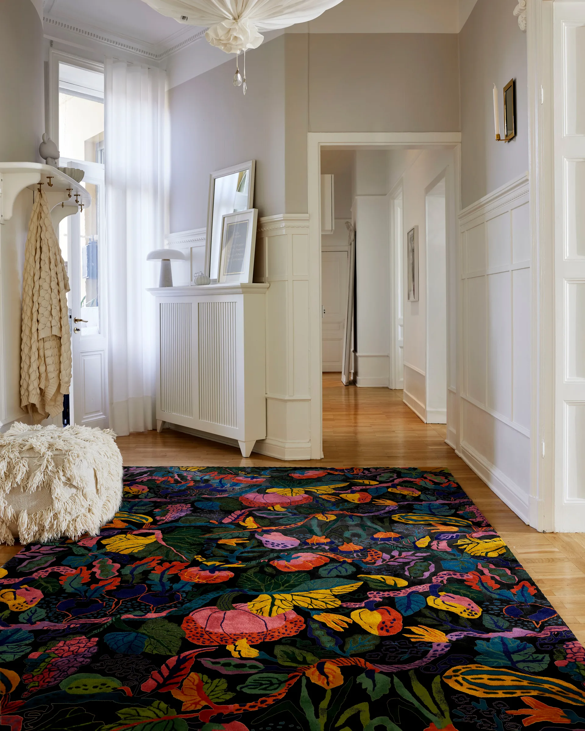 Heritage Garden matto, Charcoal-multi, 250×350 cm Classic Collection