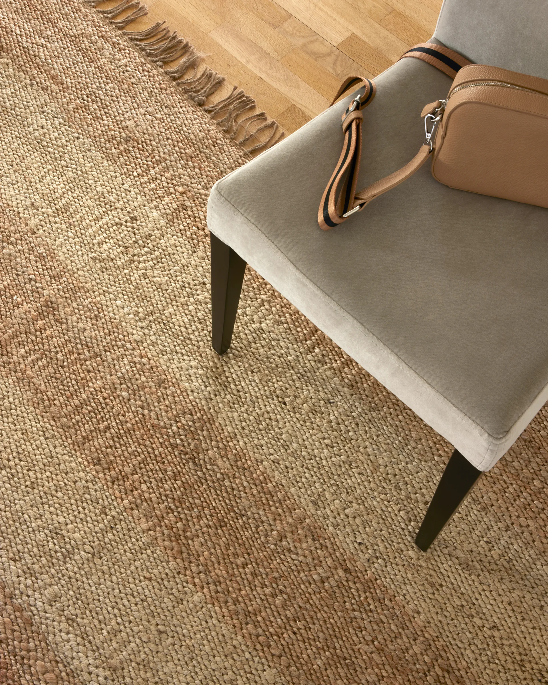 Jute Stripes matto, Natural juutti, 200x300 cm Classic Collection