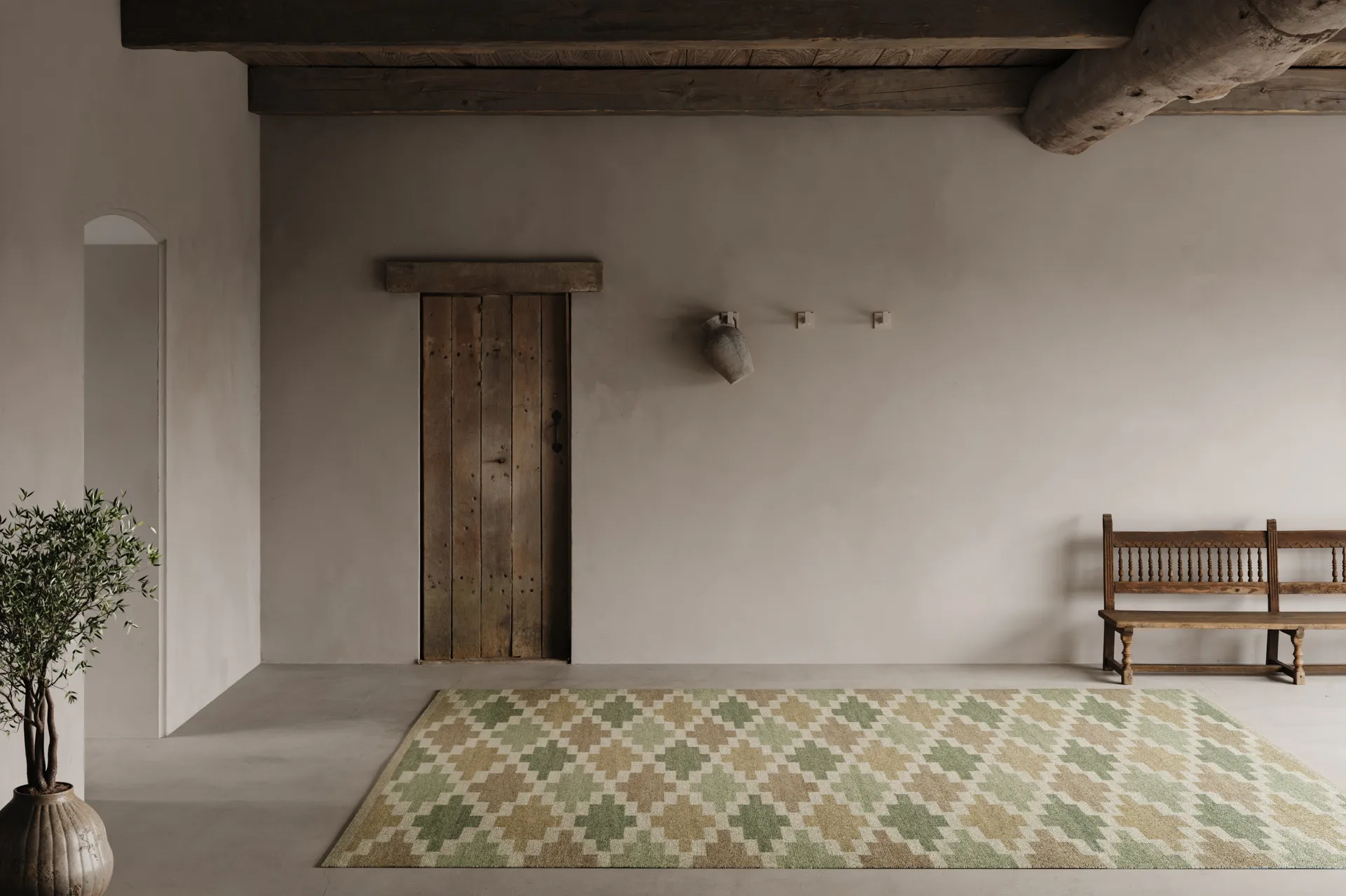 Korsnäs matto, Vihreäbeige, 250x350 cm Classic Collection