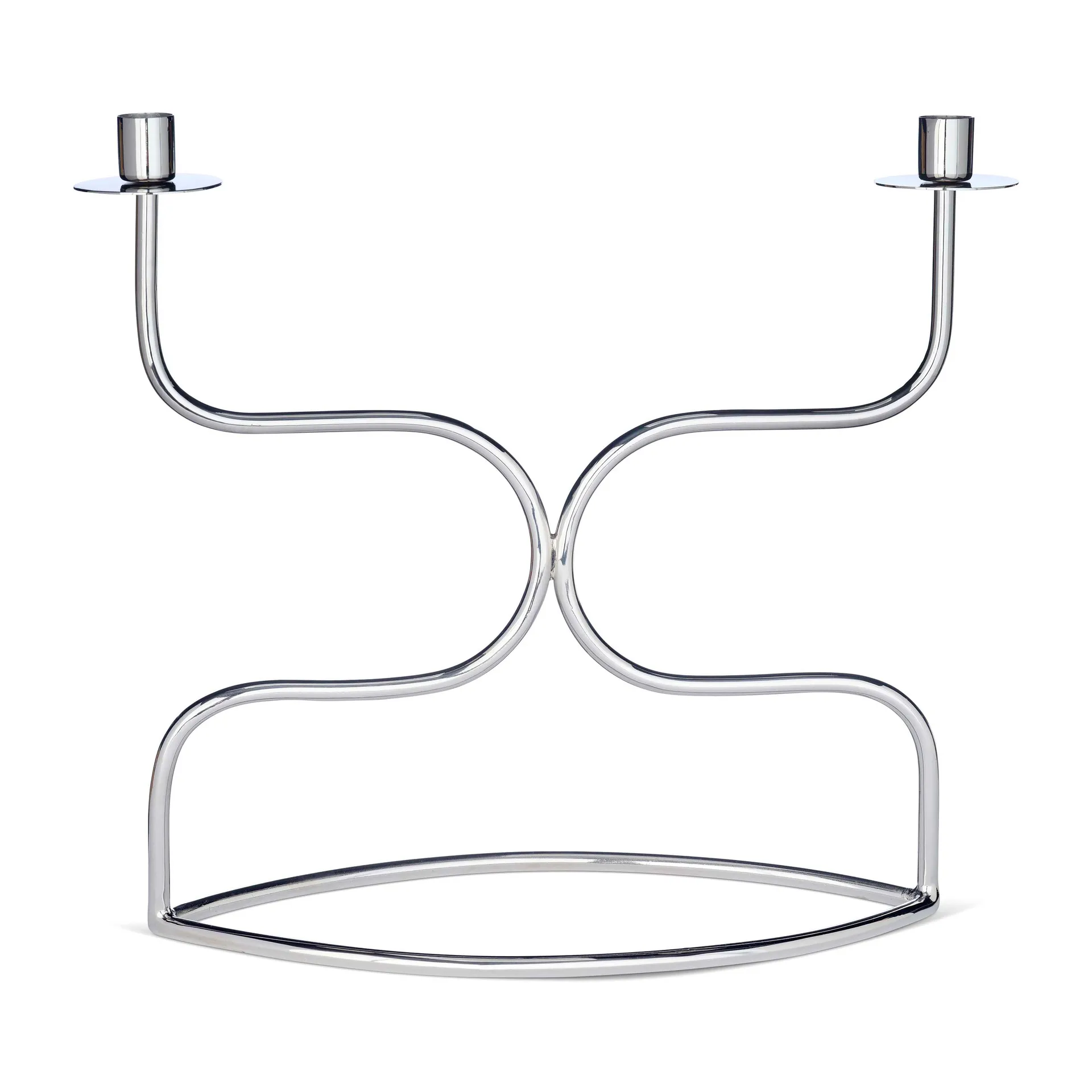 Kynttilänjalka candelabra duett, Nikkelöity messinki Classic Collection