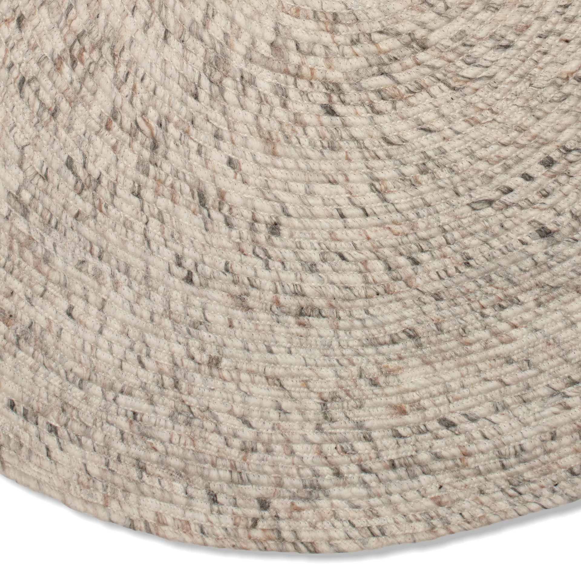 Merino villamatto pyöreä Ø 160 cm, Beige Classic Collection