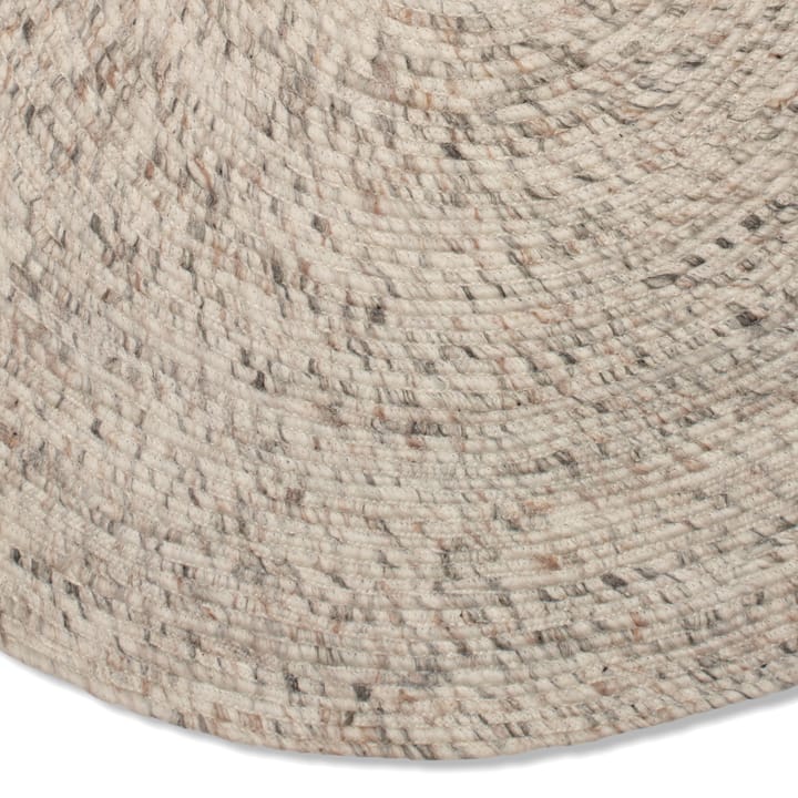 Merino villamatto pyöreä Ø 160 cm, Beige Classic Collection