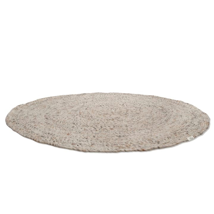 Merino villamatto pyöreä Ø 160 cm, Beige Classic Collection