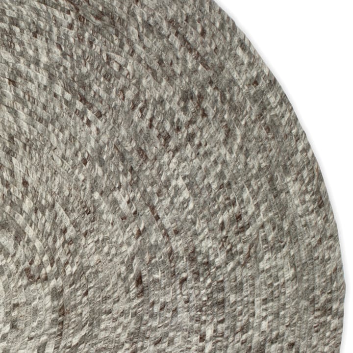 Merino villamatto pyöreä Ø 160 cm, Harmaa Classic Collection