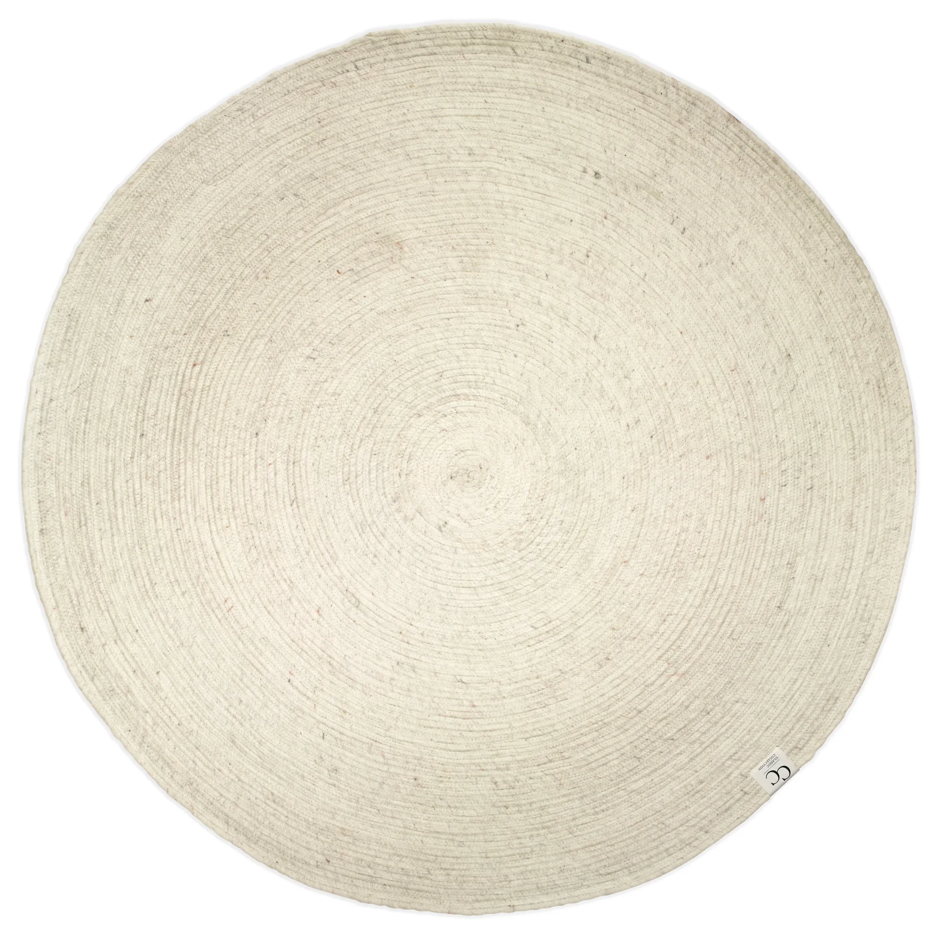 Merino villamatto pyöreä Ø 160 cm, Valkoinen Classic Collection